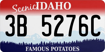 ID license plate 3B5276C