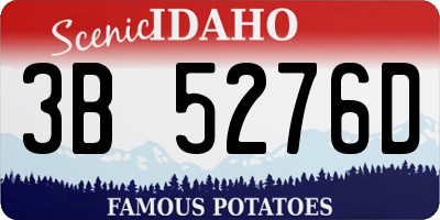 ID license plate 3B5276D