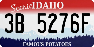 ID license plate 3B5276F