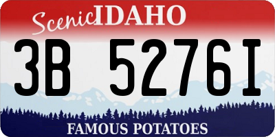 ID license plate 3B5276I
