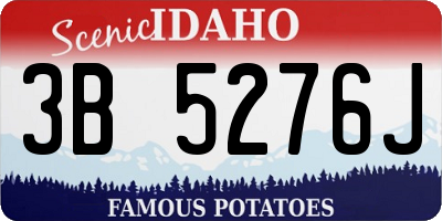 ID license plate 3B5276J