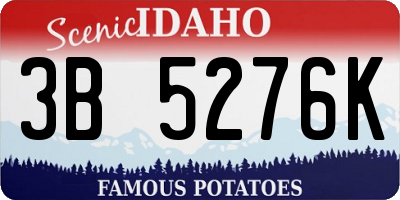 ID license plate 3B5276K