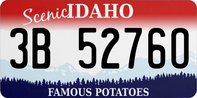 ID license plate 3B5276O