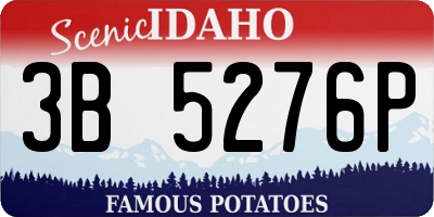 ID license plate 3B5276P