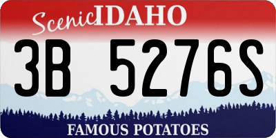ID license plate 3B5276S