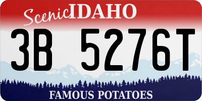 ID license plate 3B5276T