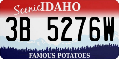 ID license plate 3B5276W