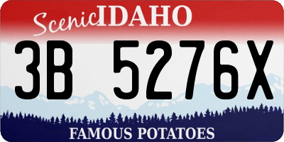 ID license plate 3B5276X