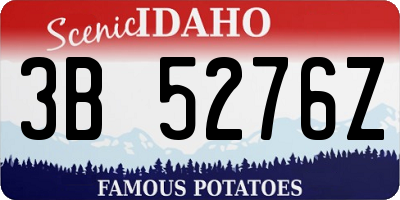 ID license plate 3B5276Z
