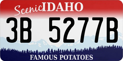 ID license plate 3B5277B