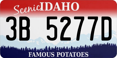 ID license plate 3B5277D