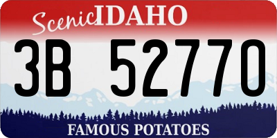 ID license plate 3B5277O
