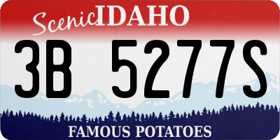 ID license plate 3B5277S