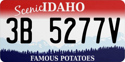 ID license plate 3B5277V