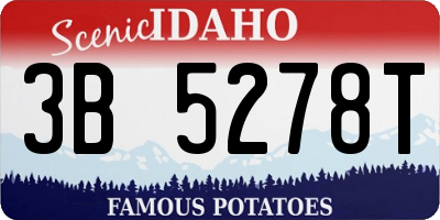 ID license plate 3B5278T