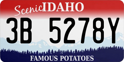 ID license plate 3B5278Y