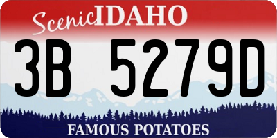 ID license plate 3B5279D