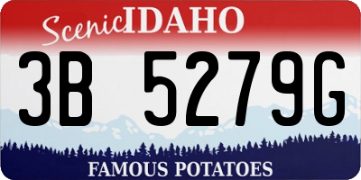 ID license plate 3B5279G