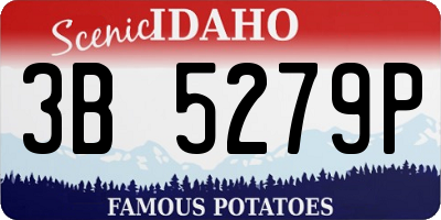 ID license plate 3B5279P