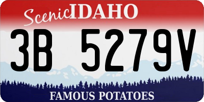 ID license plate 3B5279V