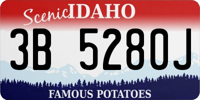 ID license plate 3B5280J