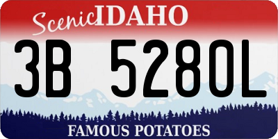 ID license plate 3B5280L
