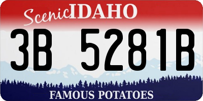 ID license plate 3B5281B