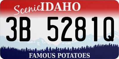 ID license plate 3B5281Q