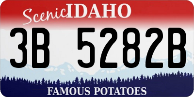 ID license plate 3B5282B