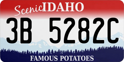 ID license plate 3B5282C