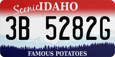 ID license plate 3B5282G