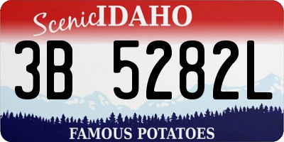 ID license plate 3B5282L