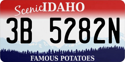 ID license plate 3B5282N