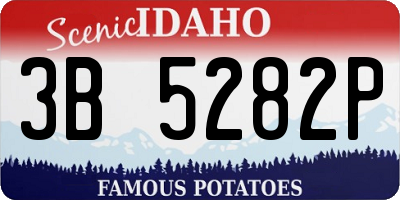 ID license plate 3B5282P