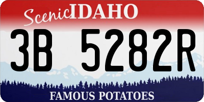 ID license plate 3B5282R
