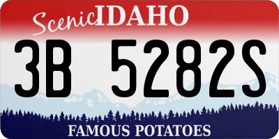 ID license plate 3B5282S