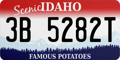 ID license plate 3B5282T