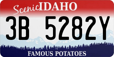ID license plate 3B5282Y