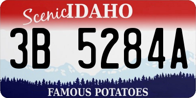 ID license plate 3B5284A
