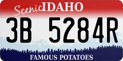 ID license plate 3B5284R
