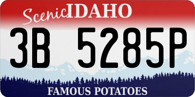 ID license plate 3B5285P