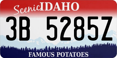 ID license plate 3B5285Z