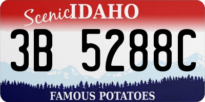 ID license plate 3B5288C