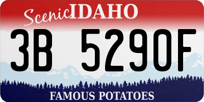 ID license plate 3B5290F