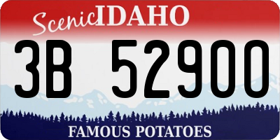 ID license plate 3B5290O