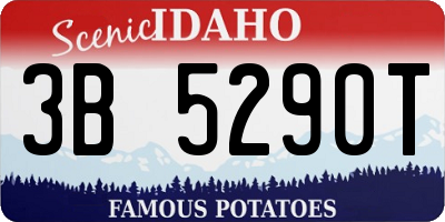 ID license plate 3B5290T