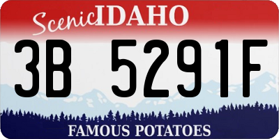 ID license plate 3B5291F