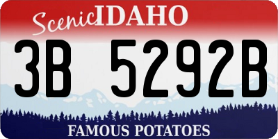 ID license plate 3B5292B