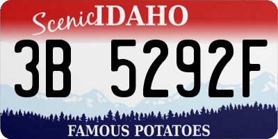 ID license plate 3B5292F