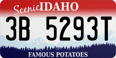 ID license plate 3B5293T